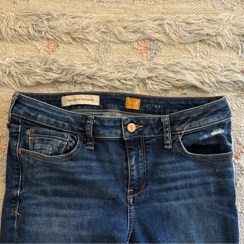Low Rise Cropped Skinny Jeans - Picture 2 of 7